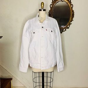 Levi’s Premium Men’s Large White Denim Jacket
